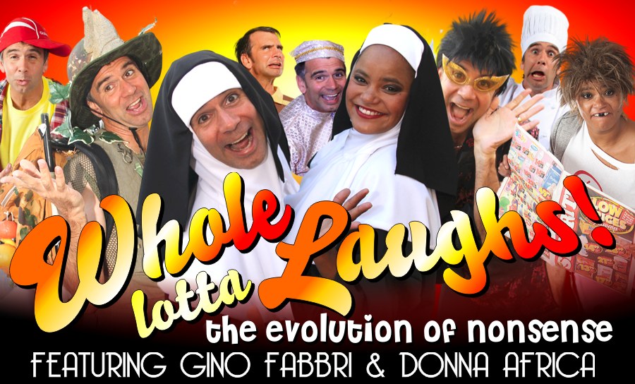 Whole lotta Laughs, centrestage, gino fabbri, donna africa